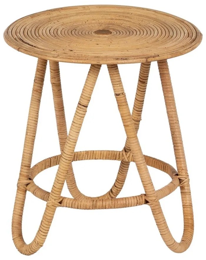 Măsuță auxiliară rotundă din ratan ø 60 cm – Ixia