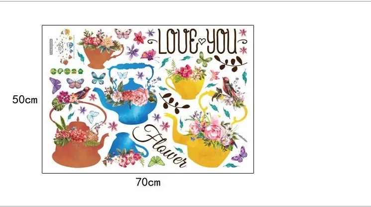 Sticker perete Tea Pots