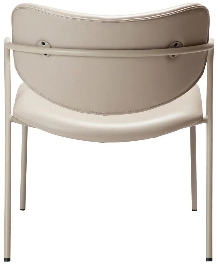 Fotoliu bej din imitație de piele Zed – DAN-FORM Denmark