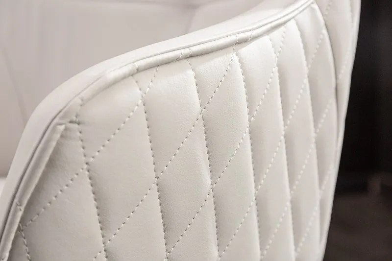 Scaun de birou elegant Euphoria, piele sintetica alba