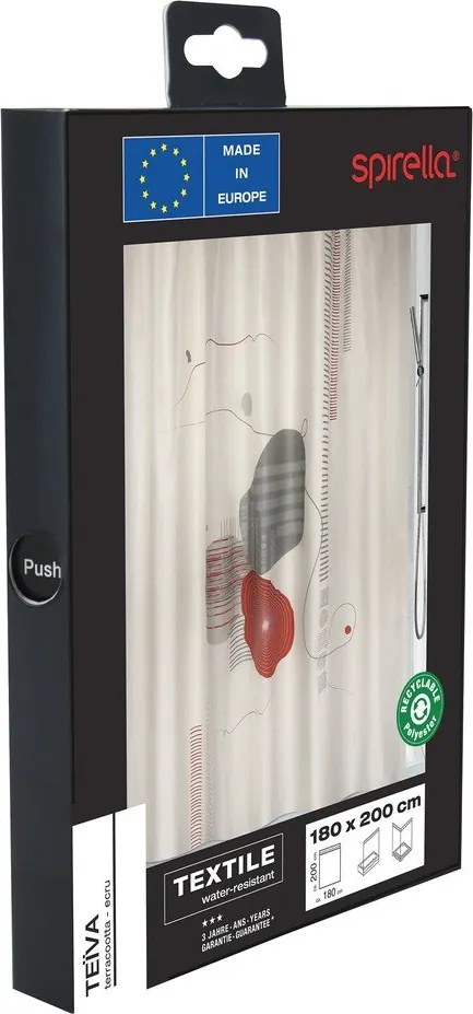 Perdea de duș 180x200 cm Teiva – Spirella