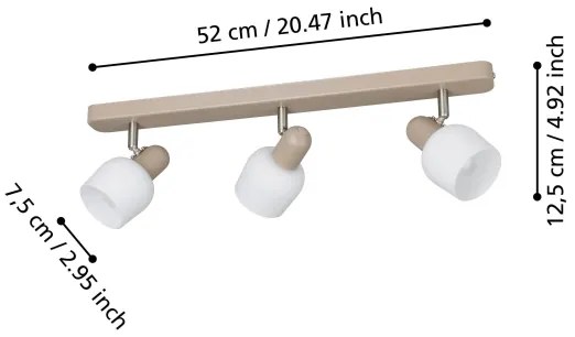 Spot Eglo 900716 CORATO 3xE14/18W/230V