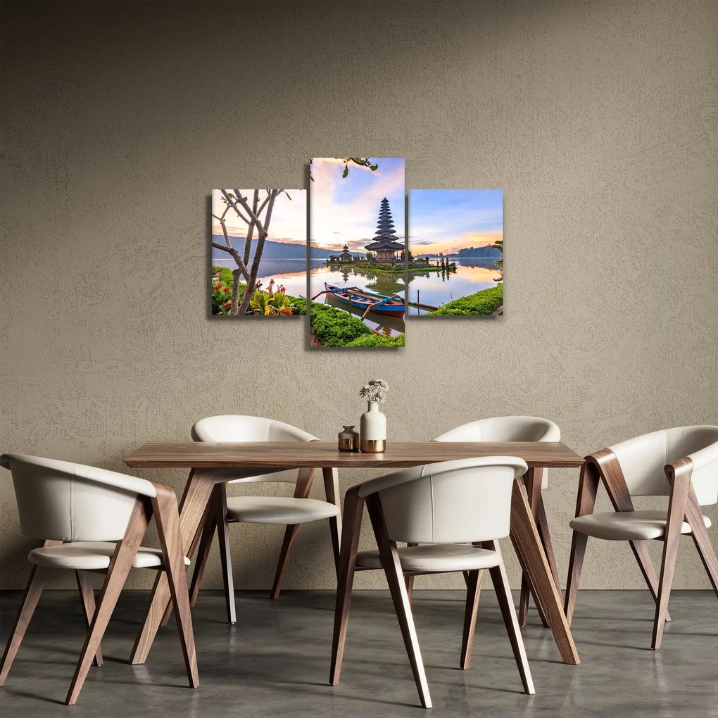 Tablou - Templul Pura Bratan (90x60 cm)