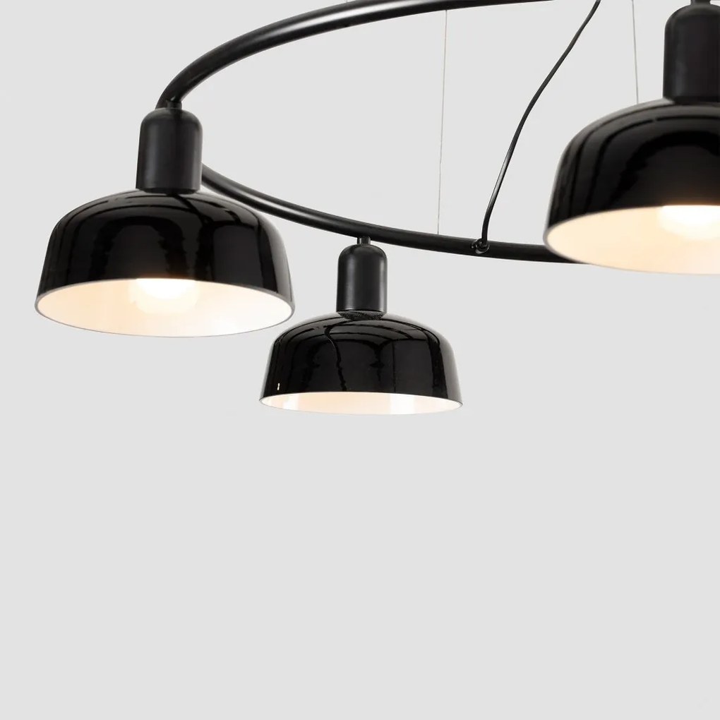 Lustra suspendata design modern TATAWIN S negru