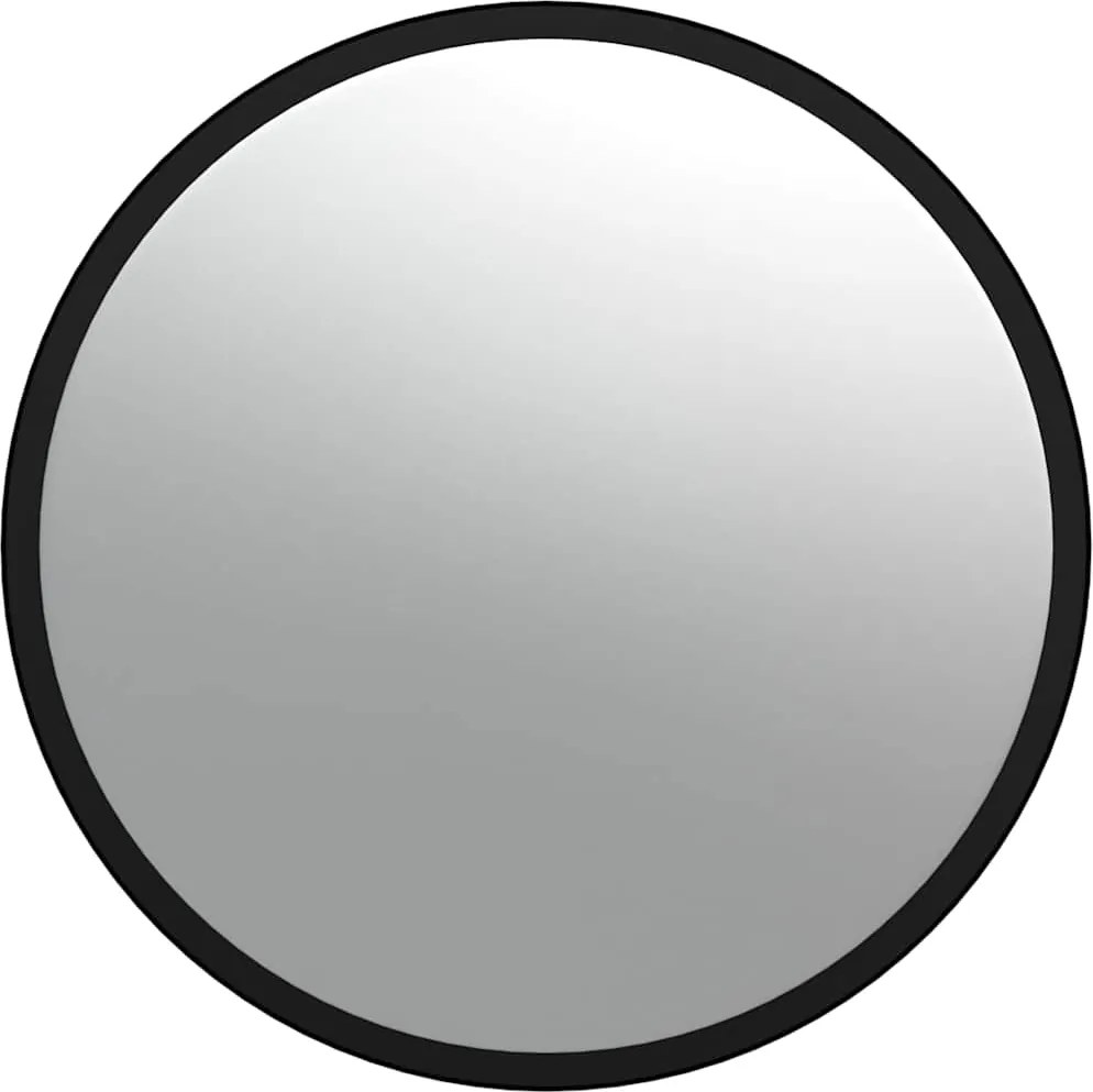vidaXL Oglindă convexă de interior, neagră, Ø40 cm, acrilică
