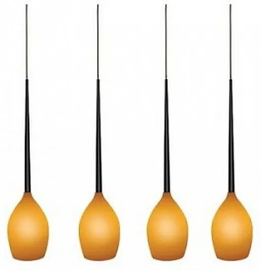 Lustra moderna Izza 4 Amber