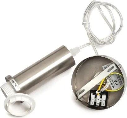 ONLI - Pendul cu cablu DOROTY, 1xE27/15W/230V, alb/crom lucios