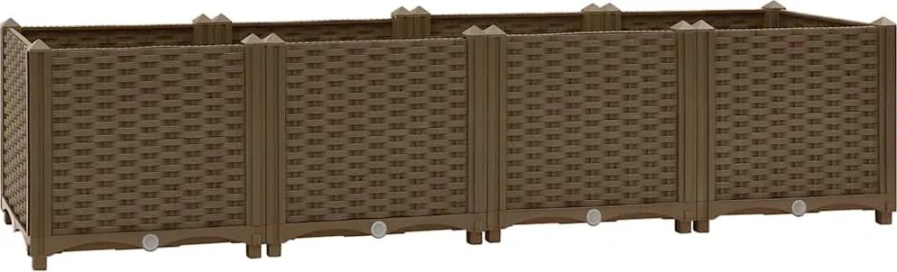 vidaXL Pat de grădinărit înălțat 160x40x38 cm, polipropilenă