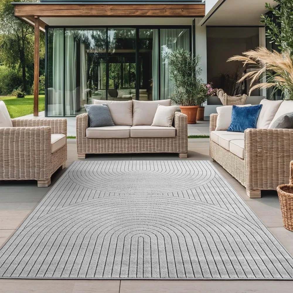 Covor pentru exterior și interior gri 240x340 cm Nova 1201 – Ayyildiz Carpets