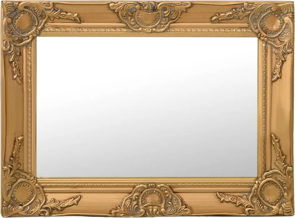 vidaXL Oglindă de perete în stil baroc, auriu, 60 x 40 cm