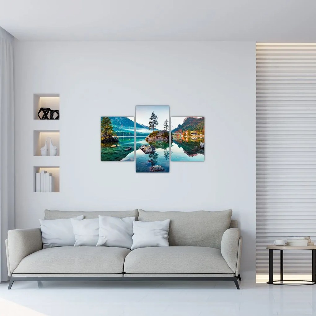 Tablou - Lacul Hintersee, Alpii Bavarezi, Austria (90x60 cm)