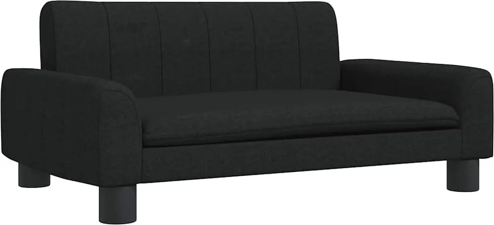 vidaXL Pat de câini, negru, 70x45x30 cm, textil