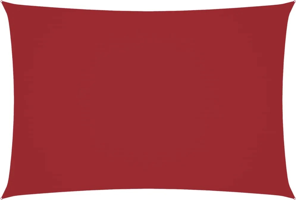 vidaXL Parasolar, roșu, 2,5x4,5 m, țesătură oxford, dreptunghiular