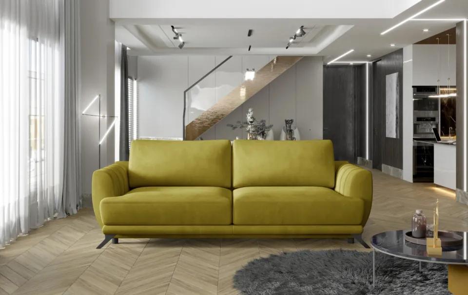 Canapea extensibila cu spatiu pentru depozitare, 242x90x95 cm, Megis 01, Eltap (Culoare: Maro inchis / Matt Velvet 29)