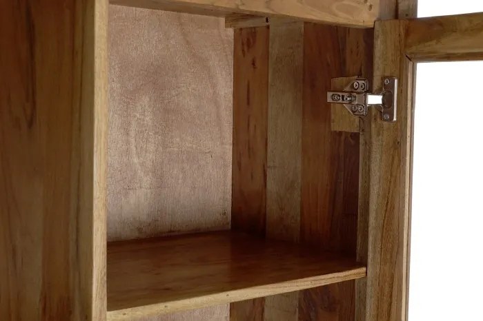 Vitrina maro, din lemn de acacia, Sienna