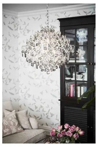 Markslöjd 107415 - Lustră de cristal pe lanț HIDDEN 6xE14/40W/230V