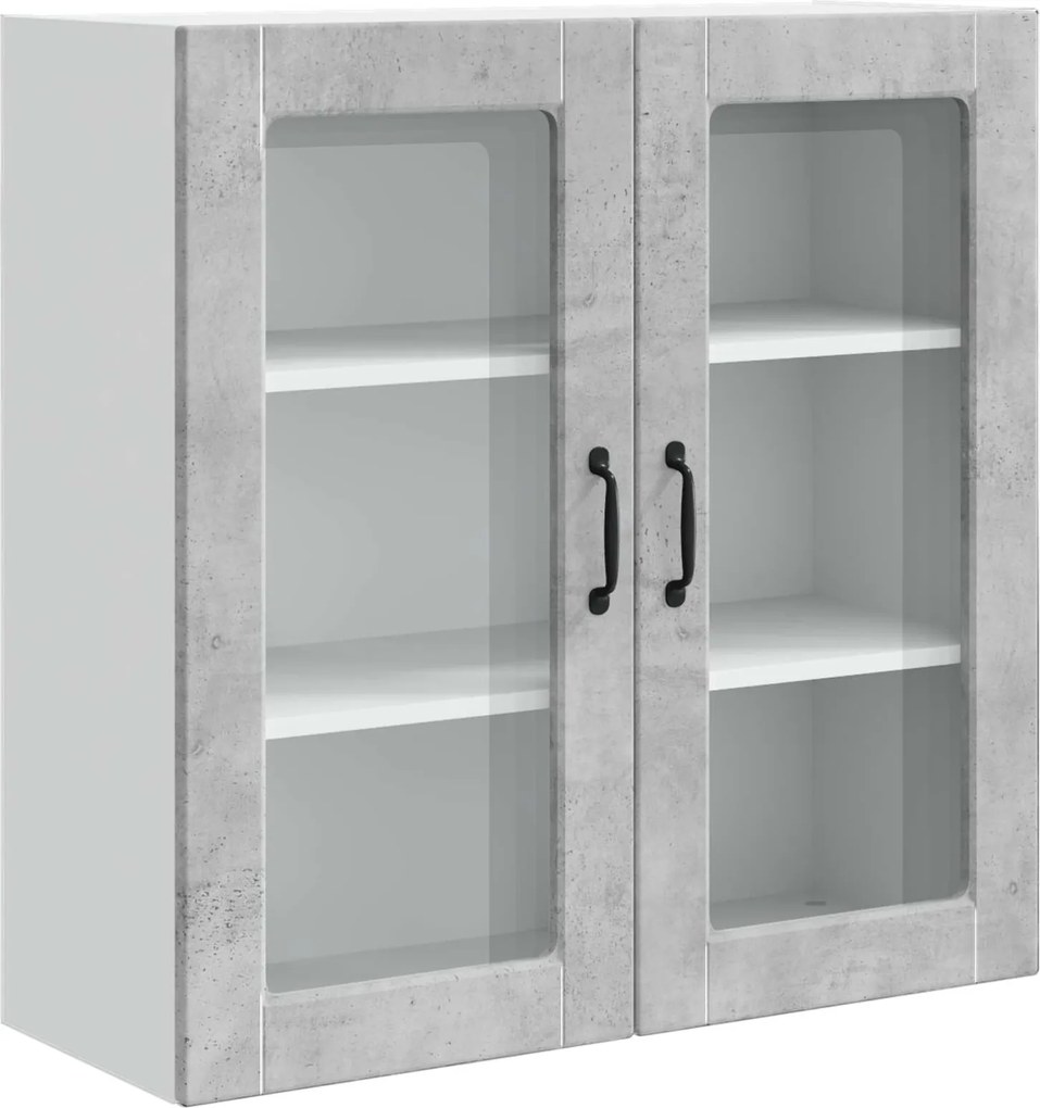 vidaXL Dulap de bucătărie Gri din beton 80 x 31 x 80 cm Lemn compozit