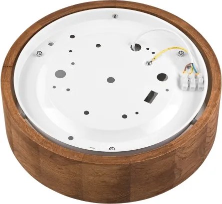 Brilagi - Plafonieră LED RGBW dimabilă CARVALHO 1xE27/9W/230V Wi-Fi, stejar, Ø 27,5 cm