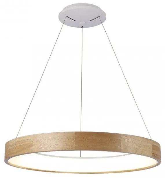 Lustra LED moderna design lemn natural Ã45cm Silvam ZZ AZ3344