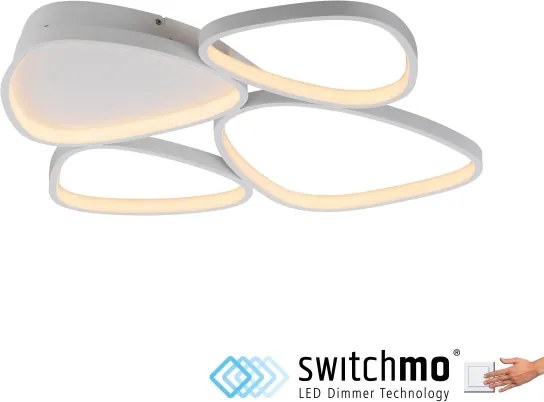 Schöner Wohnen 14038-16 - Plafonieră LED dimabilă PEBBLES LED/35,5W/230V albă