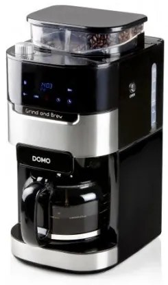 Cafetiera cu rasnita incorporata Domo DO721K, 900W, 1.5L, LCD