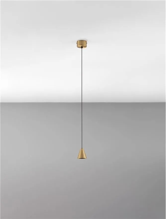 Pendul LED design minimalist IRMOS auriu