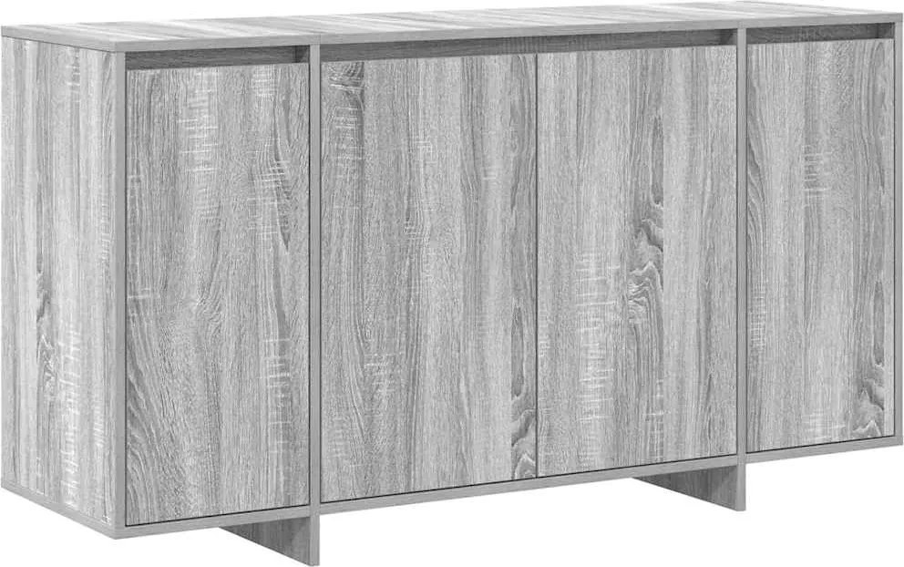 vidaXL Bufet Gri Sonoma 135 x 41 x 75 cm Lemn compozit