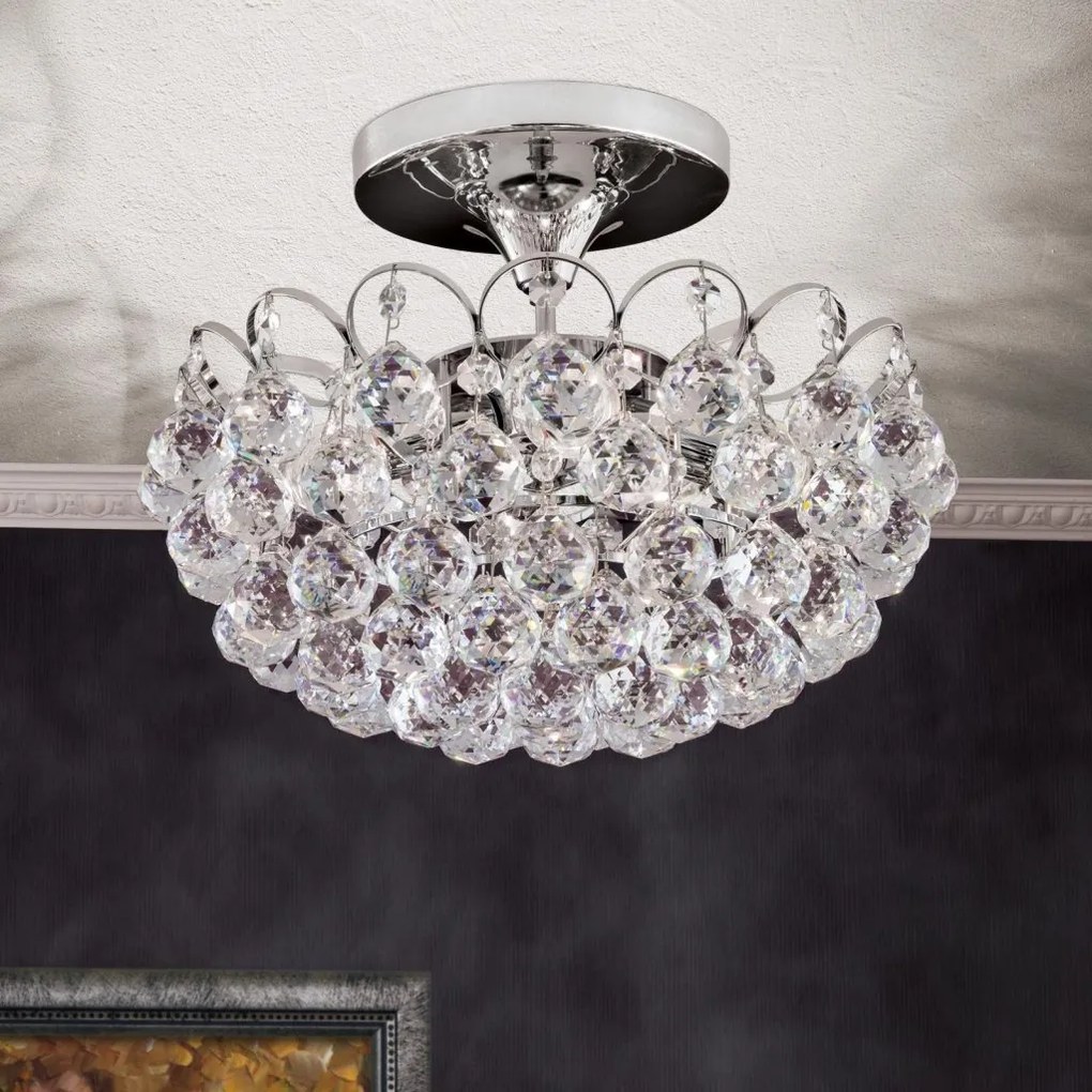 Lustra cristal Asfour, KRISTALL KLASSISCH crom 40cm