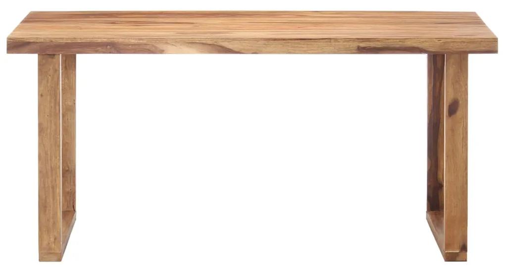287355 vidaXL Masă de bucătărie, 160 x 80 x 76 cm, lemn masiv de sheesham