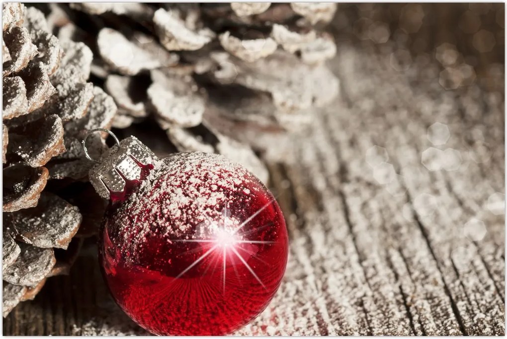 Tablou - Decorațiuni de Crăciun (90x60 cm)