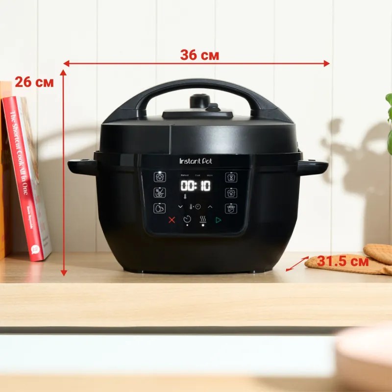 Multicooker Instant Pot Classic Mini 140800801, 800W, 3.8 l, 7 programe, Afisaj LCD, Otel inoxidabil, Alb