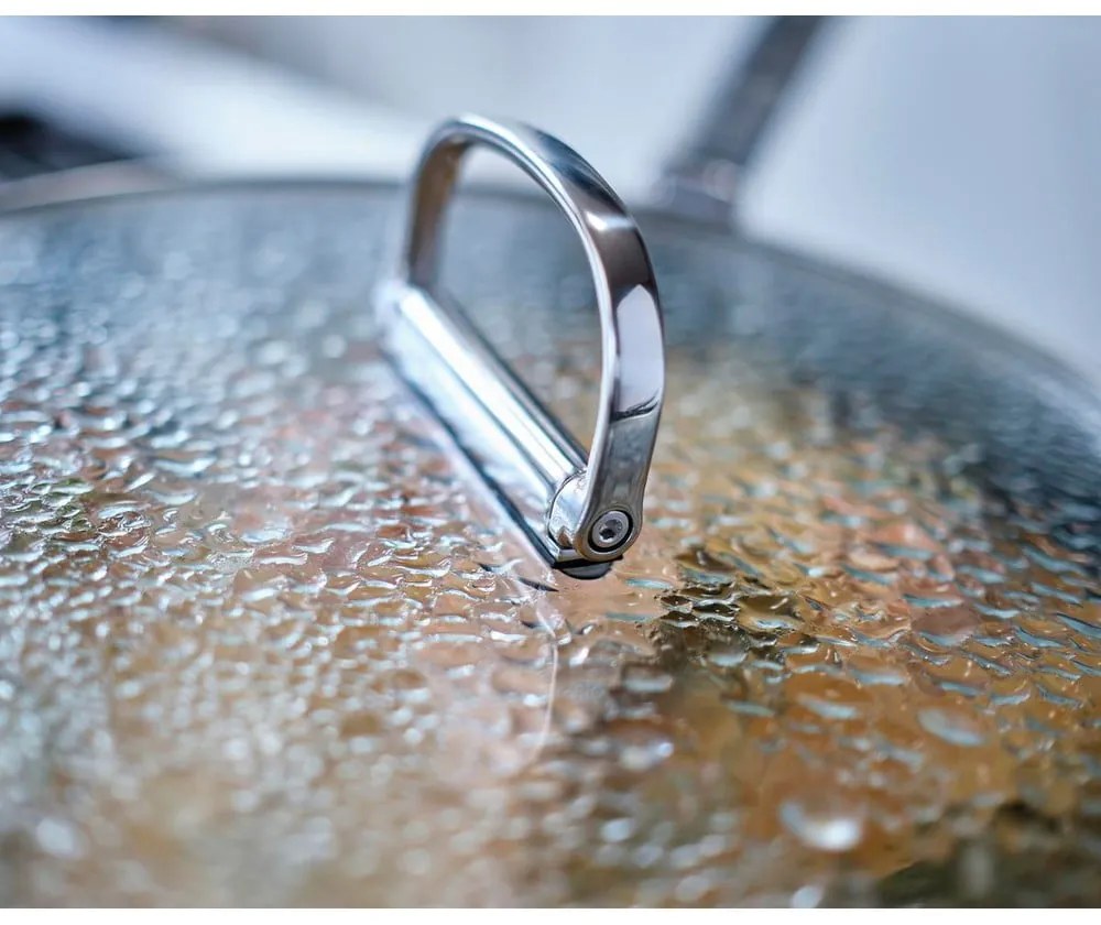 Oală cu capac/cu suprafață ceramică adecvată pentru plita cu inducție Space – Joseph Joseph