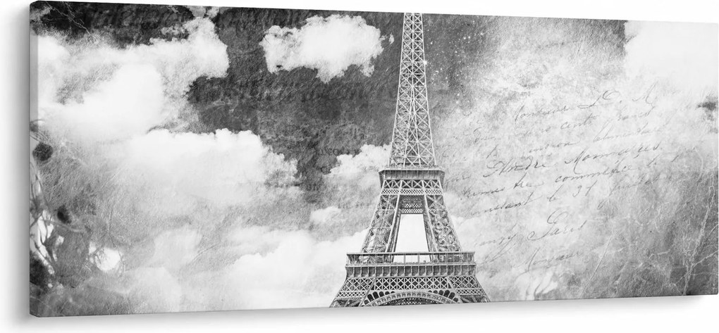 Tablou - Carte poștală de epocă a orașului N⁰3 (120x50 cm)