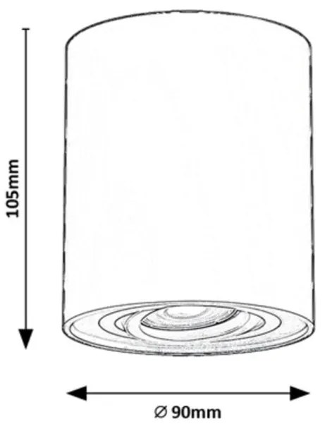 Spot aplicat design minimalist Kobald alb mat