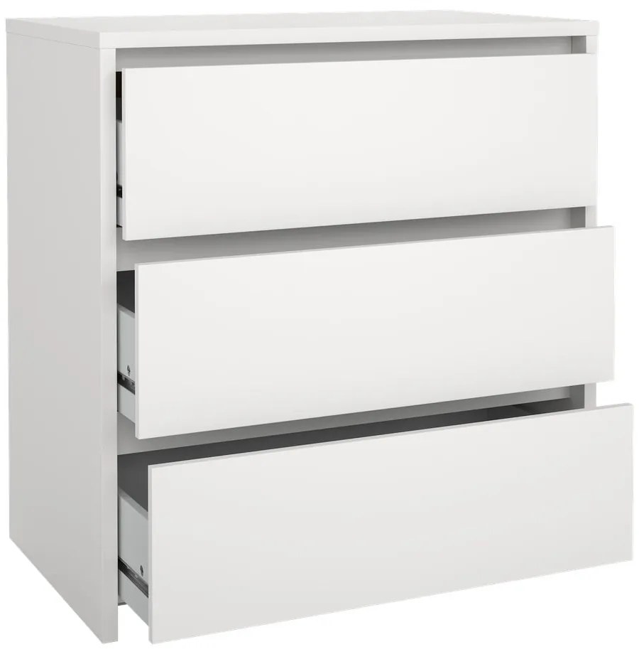 Comodă albă 80x84x48 cm Next – Tvilum
