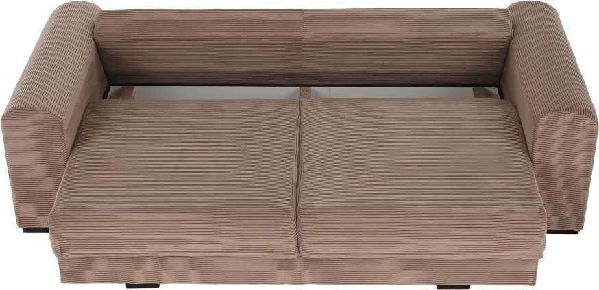 Canapea foarte spaţioasă, maro deschis, bej, crem, GILEN BIG SOFA