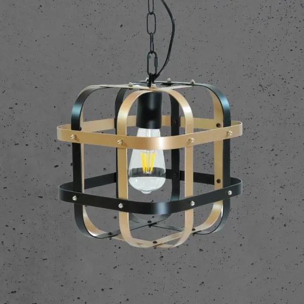 Lustră pe lanț KLATKA 1xE27/10W/230V