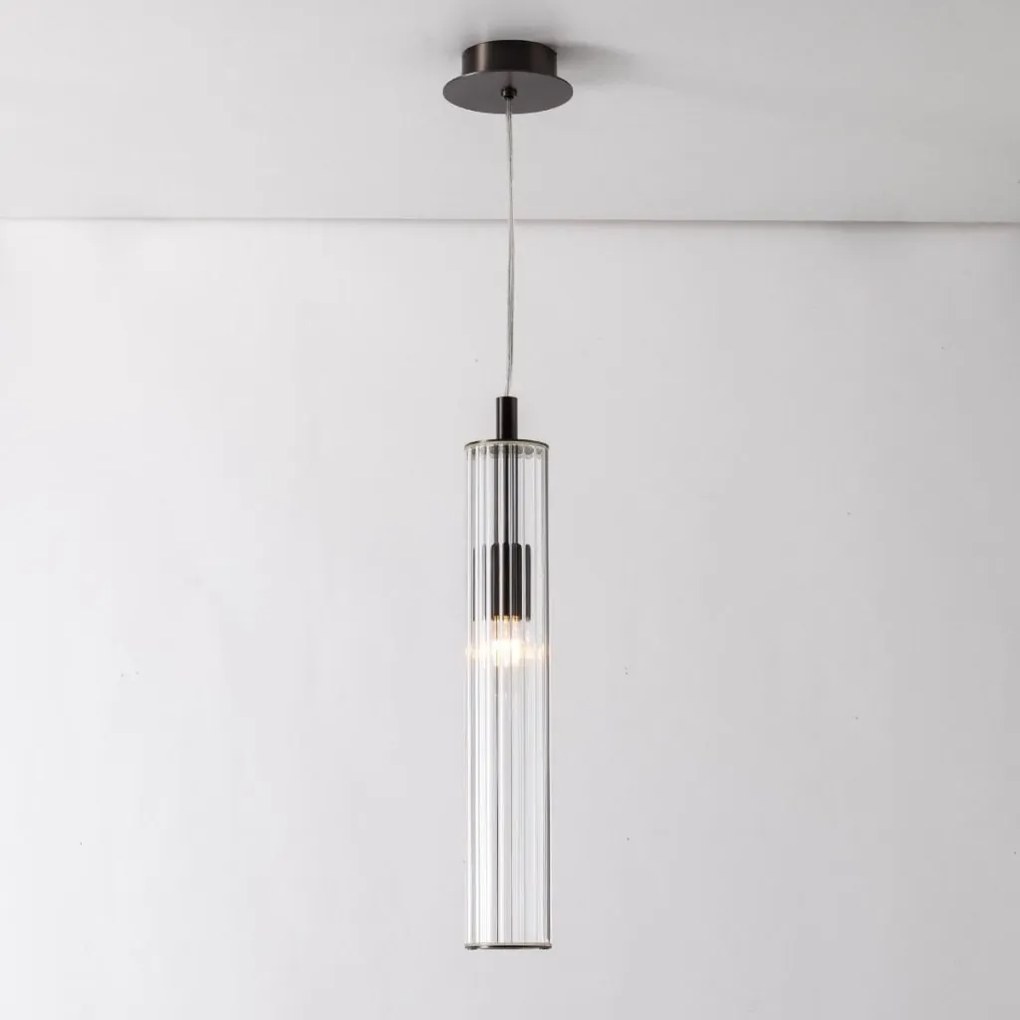 Lustra, Pendul design modern ARIA titan periat