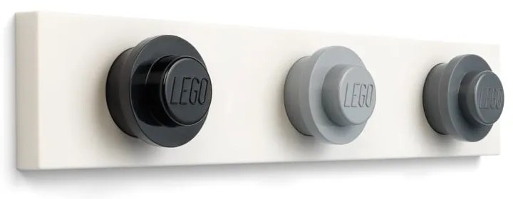 Cuier de perete LEGO®, 35 x 6,8 cm, negru-gri