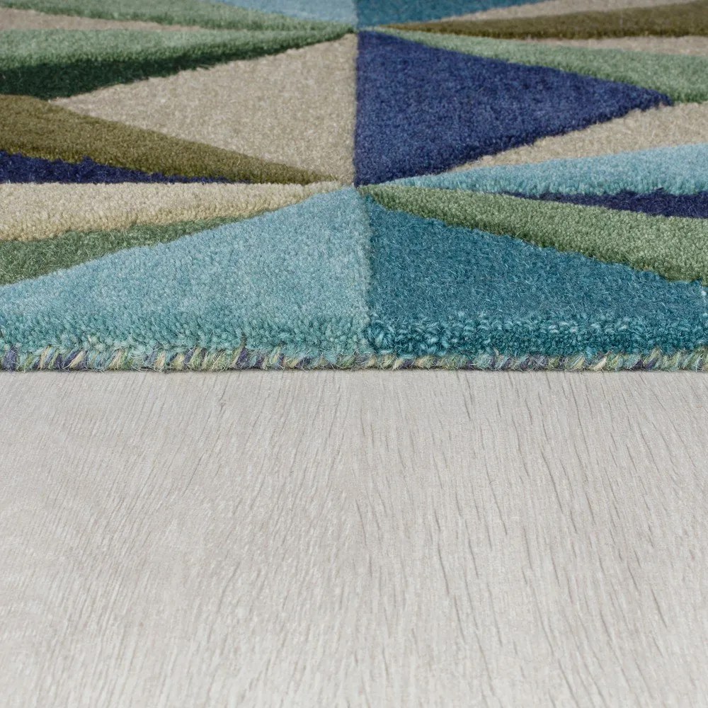 Covor albastru din lână 120x170 cm Reverie – Flair Rugs
