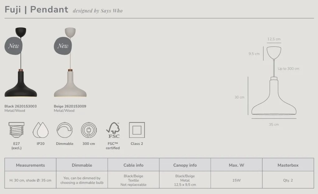 Lustra, Pendul Design Scandinav Fuji negru