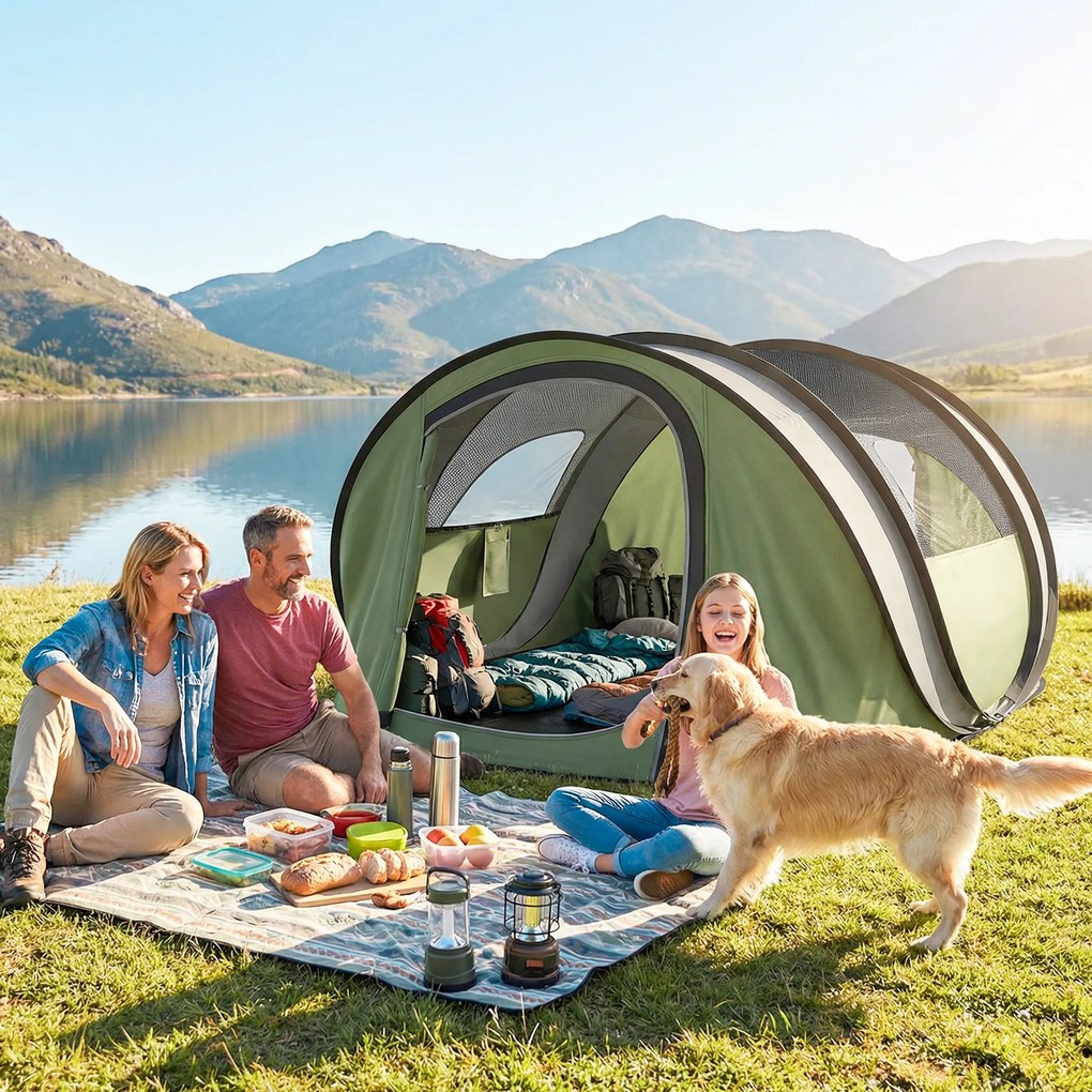 Outsunny cort automontant pop-up instant rapid de instalat | Aosom Romania