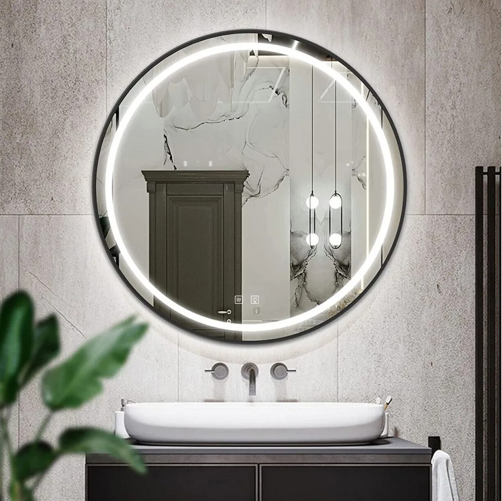 Oglinda LED 60 cm MMJ neagra