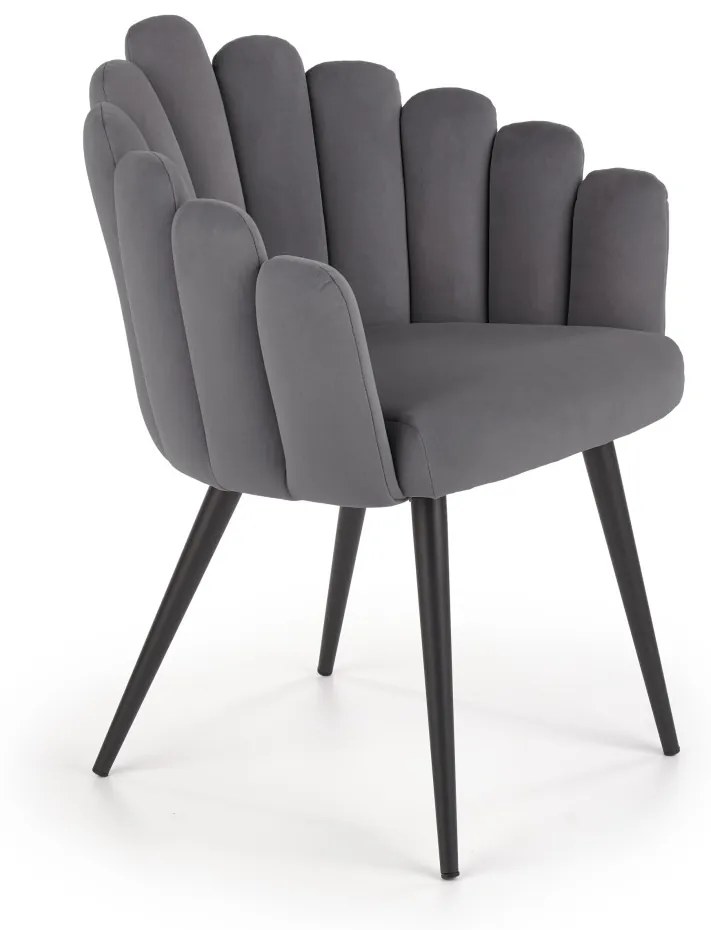 Scaun K410 velvet gri