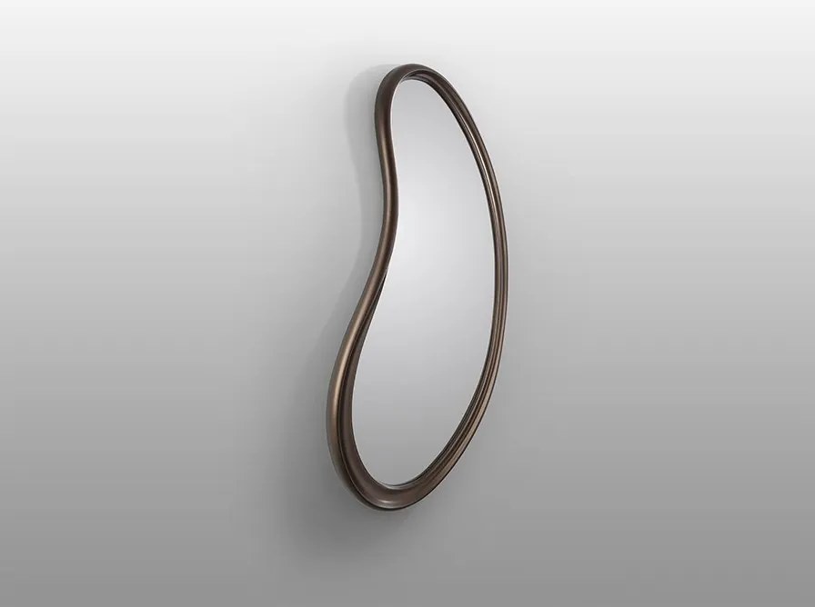 Oglinda de perete decorativa Brigitte bronz inchis