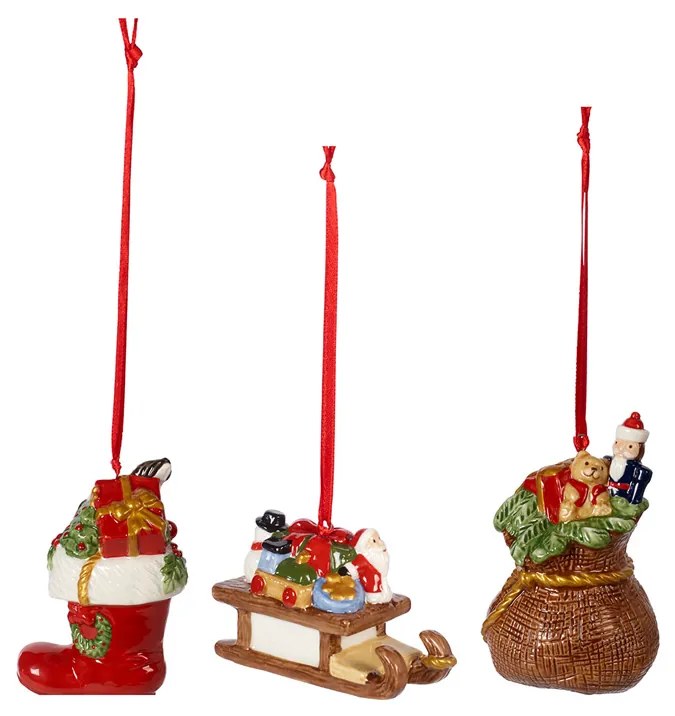 Decorațiuni de Crăciun, set 3buc, colecția Nostalgic Ornaments - Villeroy & Boch