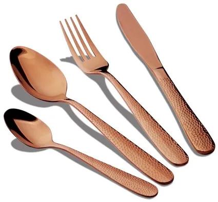 Set tacamuri din otel inoxidabil, 24 piese, Abstract Cutlery Sets Rose Gold