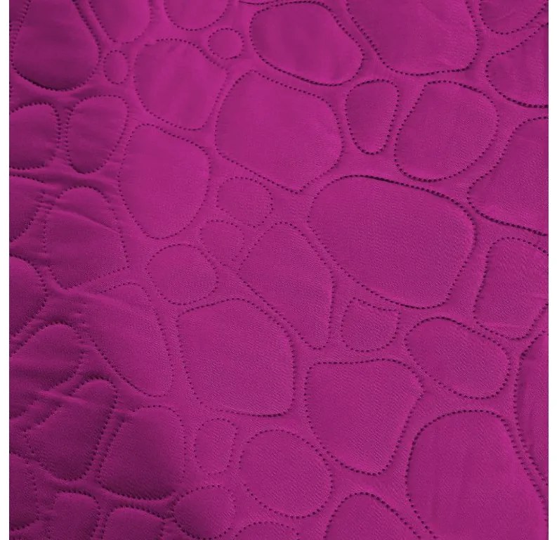 Cuvertura de pat violet cu model STONE Dimensiune: 200 x 220 cm