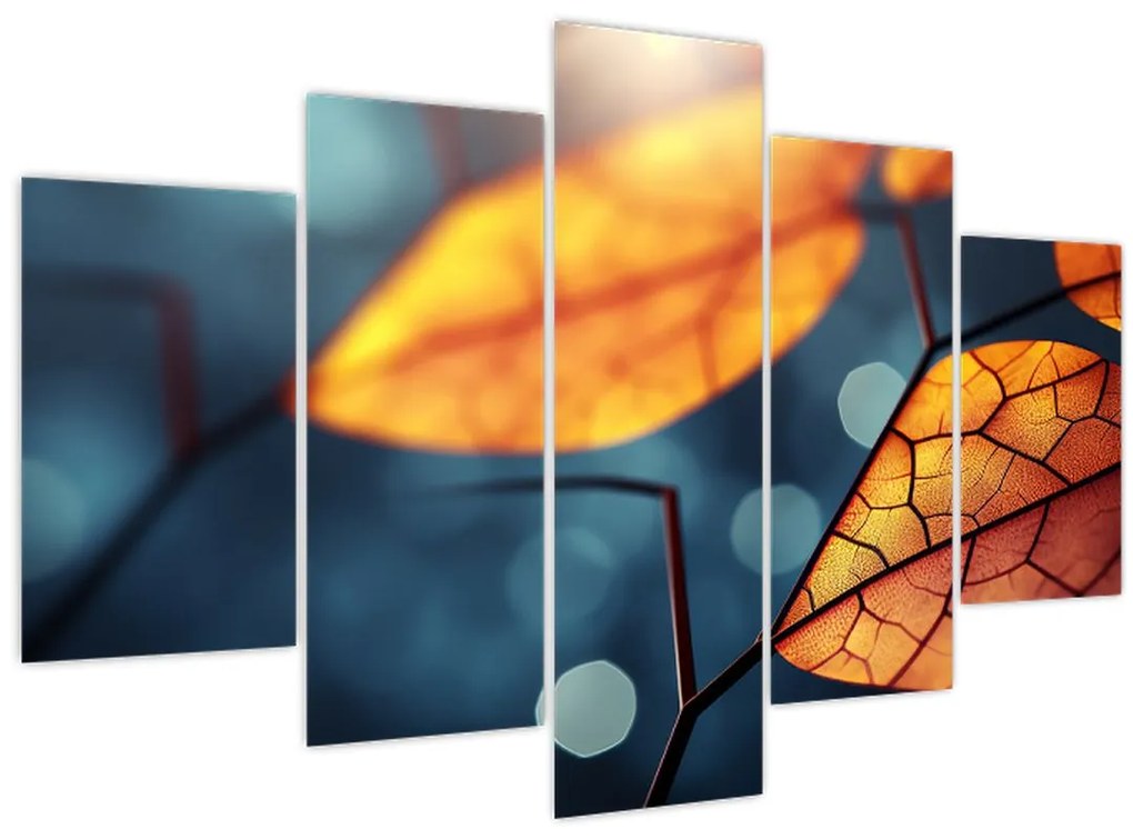 Tablou - Textura frunzelor (150x105 cm)