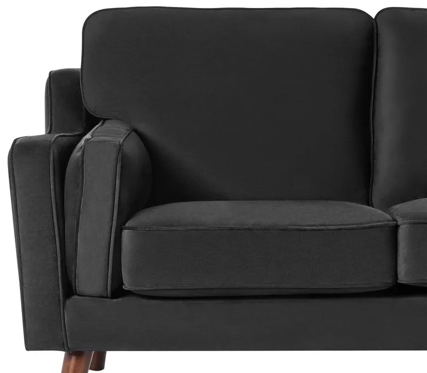 Canapea 3 locuri Lulea (negru) . 1008784